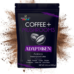 Adaptogen: Coffee + Mushroom Adaptogen /  Ground Coffee (Cost / Oz $2.05)
