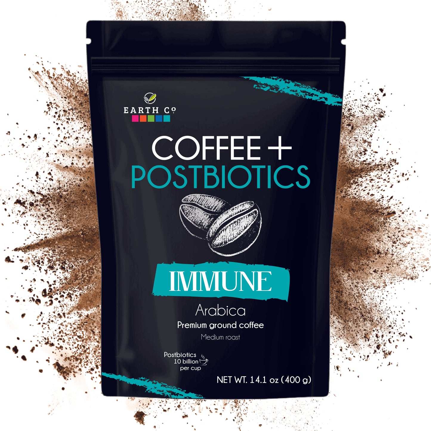Immune: Coffee + Postbiotics / Ground Coffee (Cost / Oz $2.05)