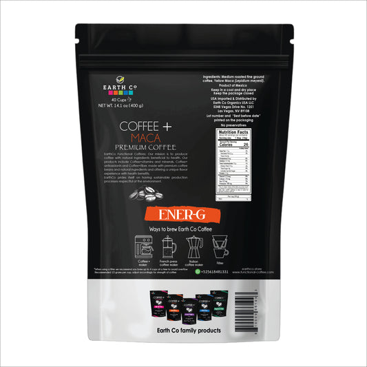 Energy: Coffee + Maca / Ground Coffee (Cost / Oz $2.05)