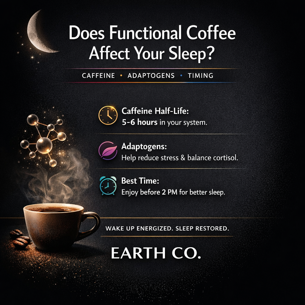 Does functional coffee affect your sleep? The truth about caffeine, adaptogens, and timing