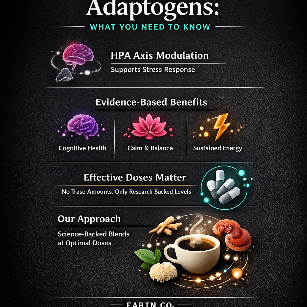 Adaptogens: what they are, how they work, and which ones Earth Co uses in its coffees