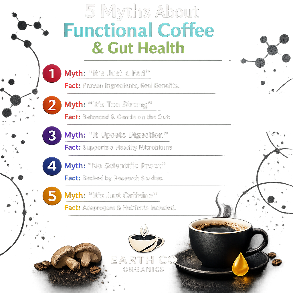5 myths about gut health coffee that most people believe — and the truth behind each one