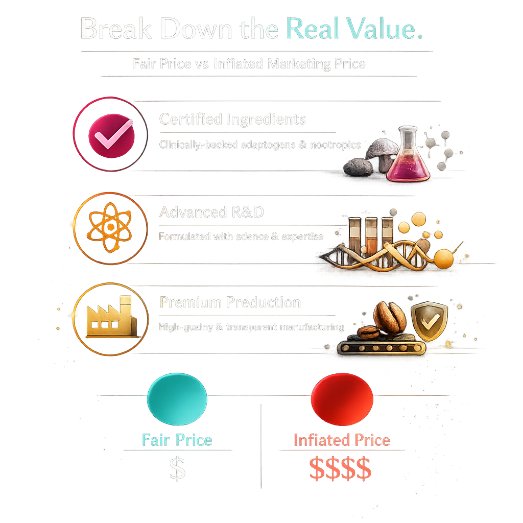 Why does functional coffee cost more? What you're paying for when you choose Earth Co vs conventional coffee