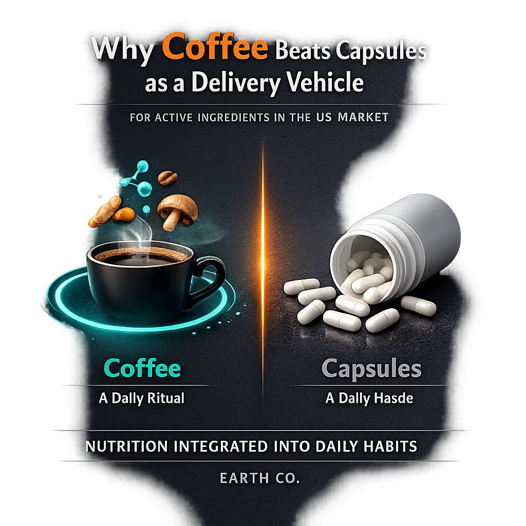 Why Earth Co was born from coffee and not a capsule: the habit you already have as a nutrition vehicle