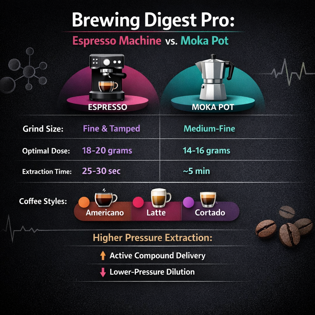 moka pot espresso machine Digest Pro brewing guide