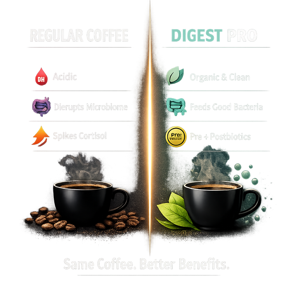 Digest Pro vs your current coffee: an honest side-by-side comparison