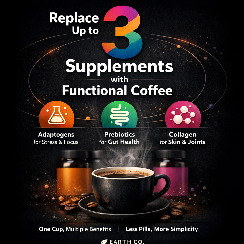 How functional coffee can replace up to 3 supplements from your current routine