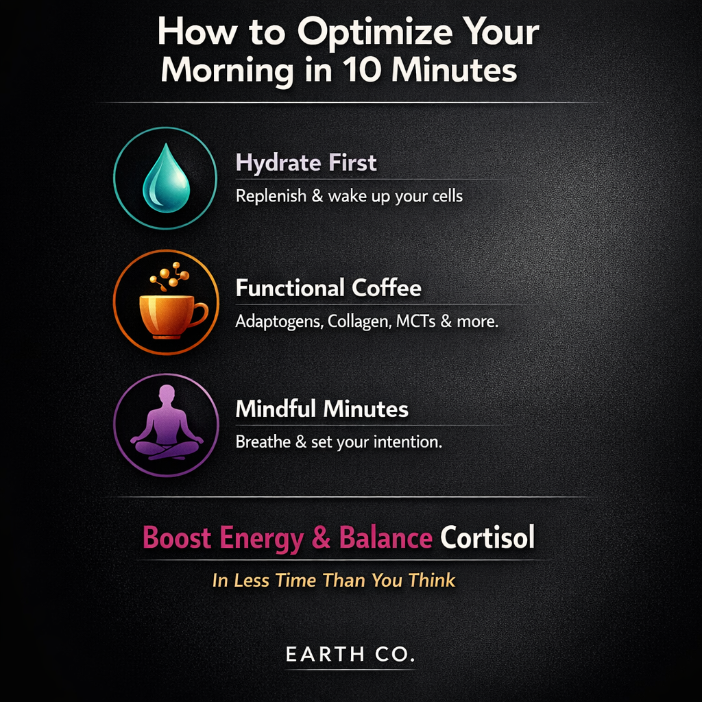 How to organize your morning wellness routine with Earth Co in under 10 minutes