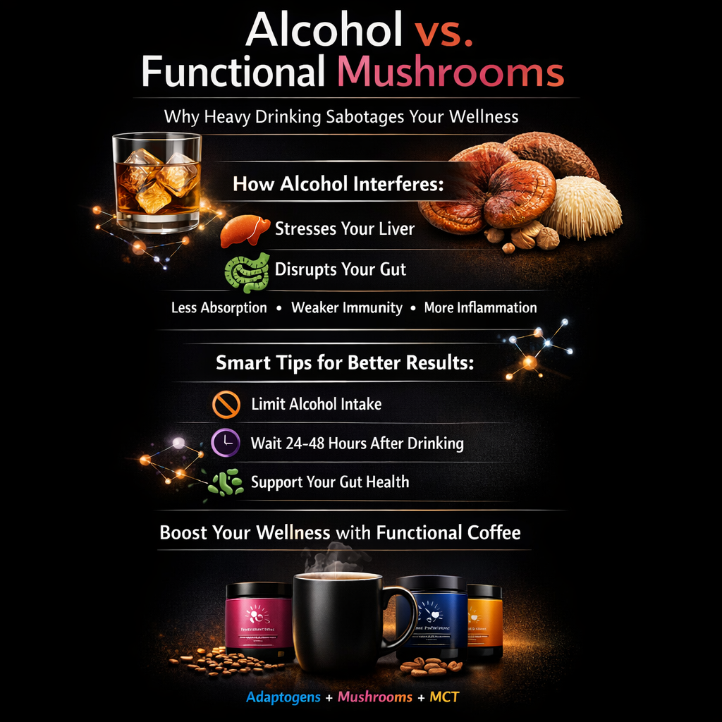alcohol impact functional mushrooms benefits guide