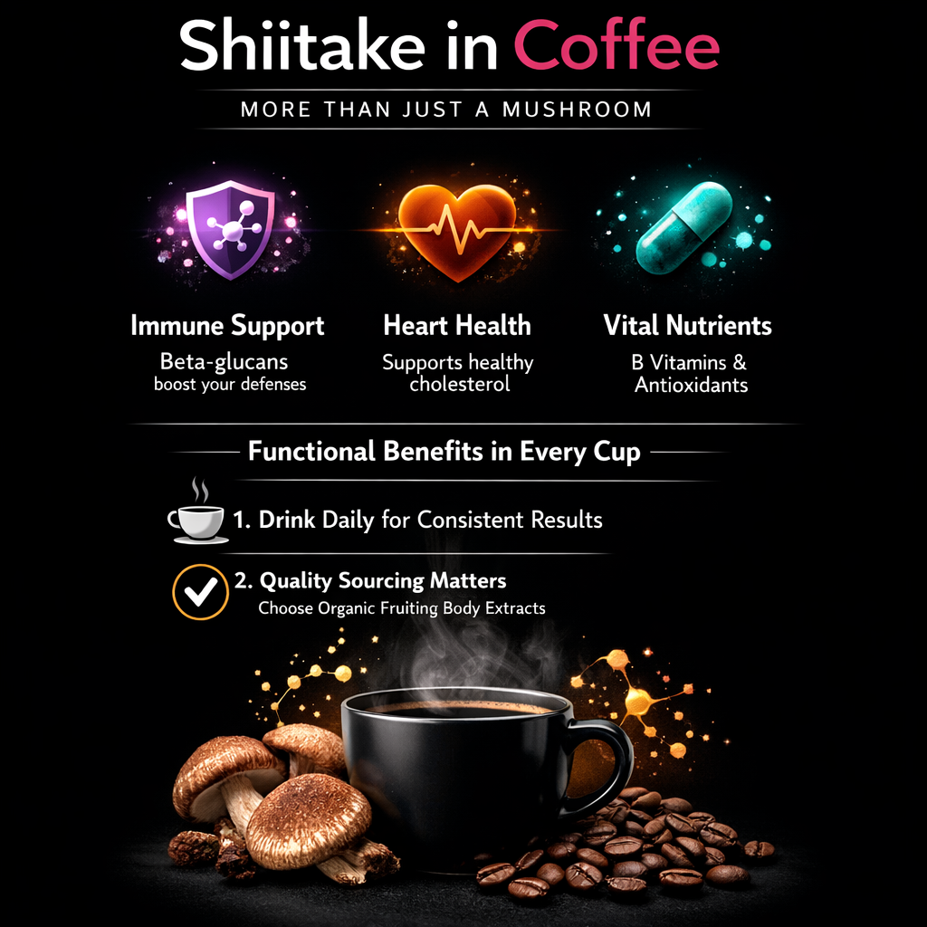 shiitake in coffee immune benefits guide