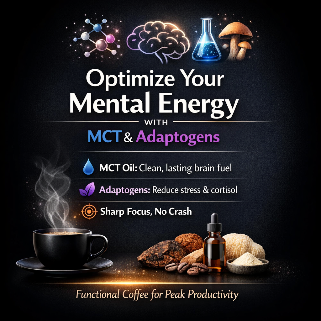 The role of functional coffee in productivity: how to optimize your mental energy with MCT and adaptogens