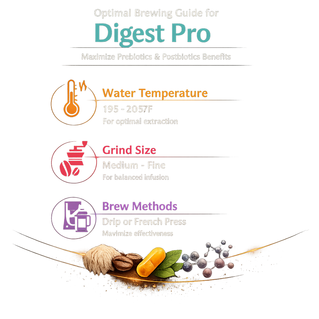 How to brew Digest Pro coffee to get the maximum gut health benefits from every cup