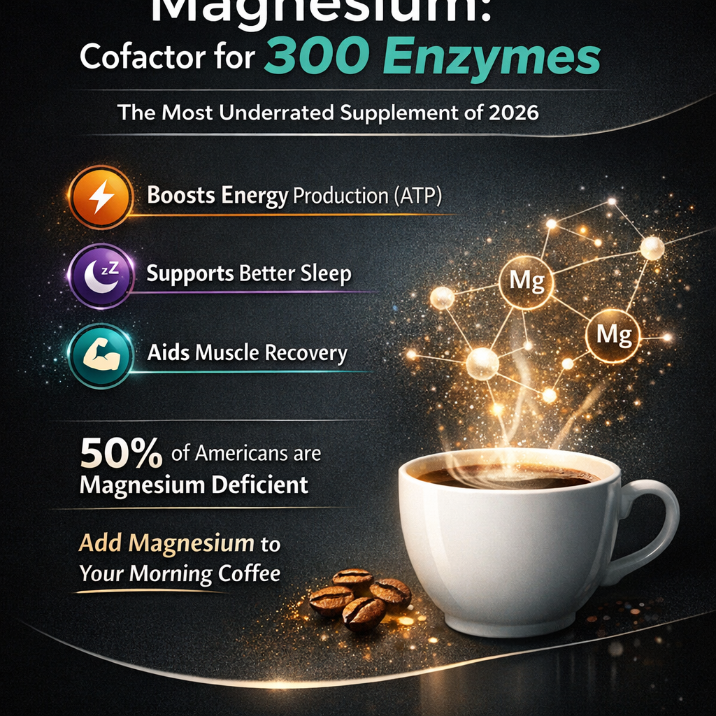 Magnesium as a cofactor of 300 enzymes: why it's the most underestimated supplement of 2026