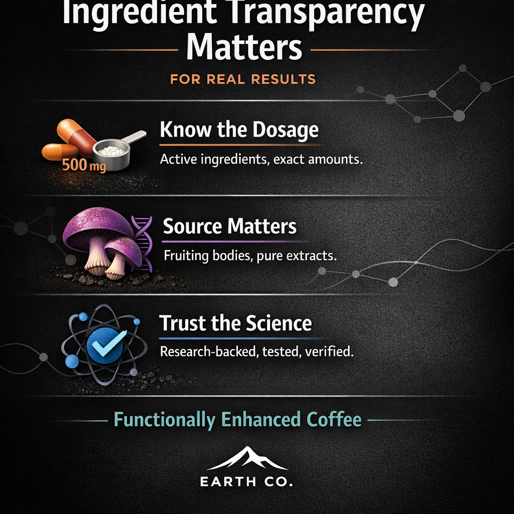 Why ingredient transparency is the difference between a real functional brand and a marketing one
