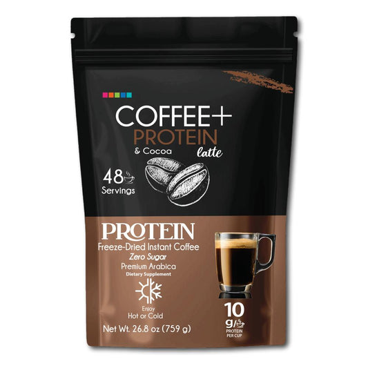 Coffee + Protein and Cacao / Freeze dried Coffee 48 coffee cup / 1.6 lb