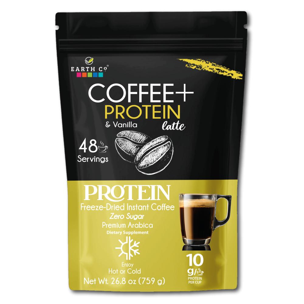 Coffee + Protein and Vanilla / Freeze dried Coffee 48 coffee cup 1.6 lb
